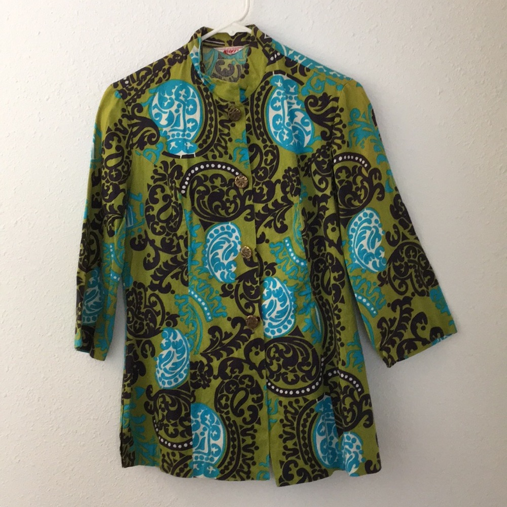 Vintage Authentic 1960’s Women’s Nehru Shirt